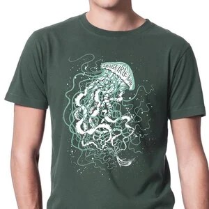 Unisex T-shirt - Smugairleroin - Green, X-Large Mireog