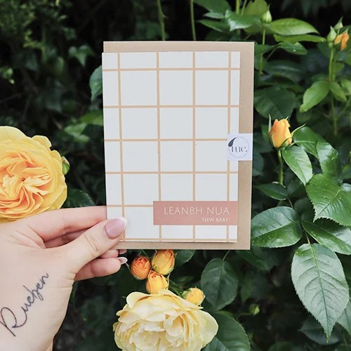 Greeting card - New baby Tuesdays.
