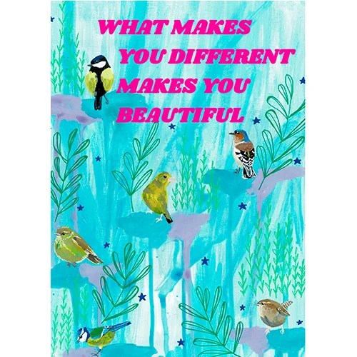 Greeting card - 'My tribe' collection - What makes you different Sayers Studio