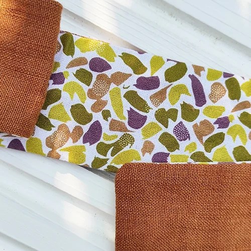 Hair tie/ Headband - Collaboration - Cinnamon + abstract shapes Blue Bridge House
