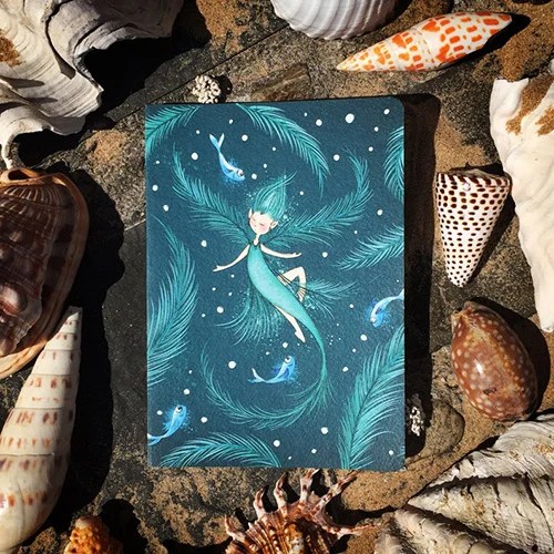 Seaweed notebook - A5 - Cladophora Burren Flower Fairies