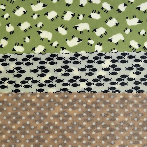 Bee wrap - Various - Medium Kitchen Pack -- Sheep, fish Hanna's bees