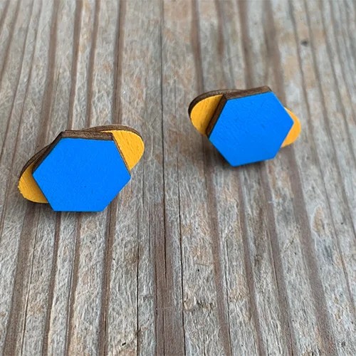 Geometric stud earrings Sandia Dublin