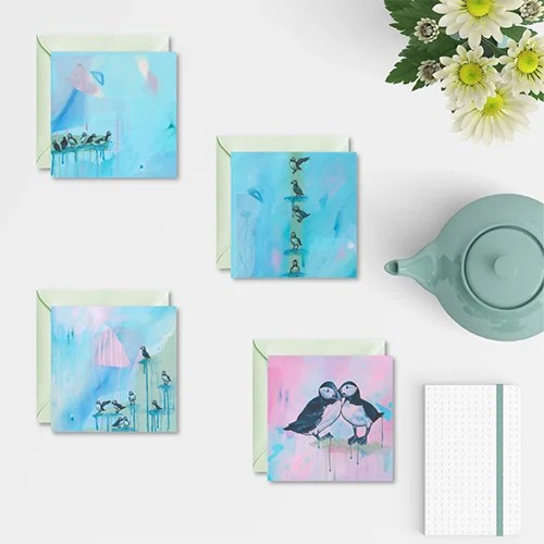 Greeting card - Puffin Sayers Studio
