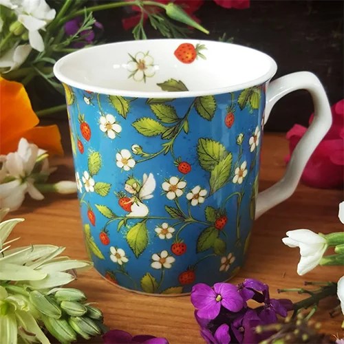 Wildflower Mug - Wild Strawberry Burren Flower Fairies