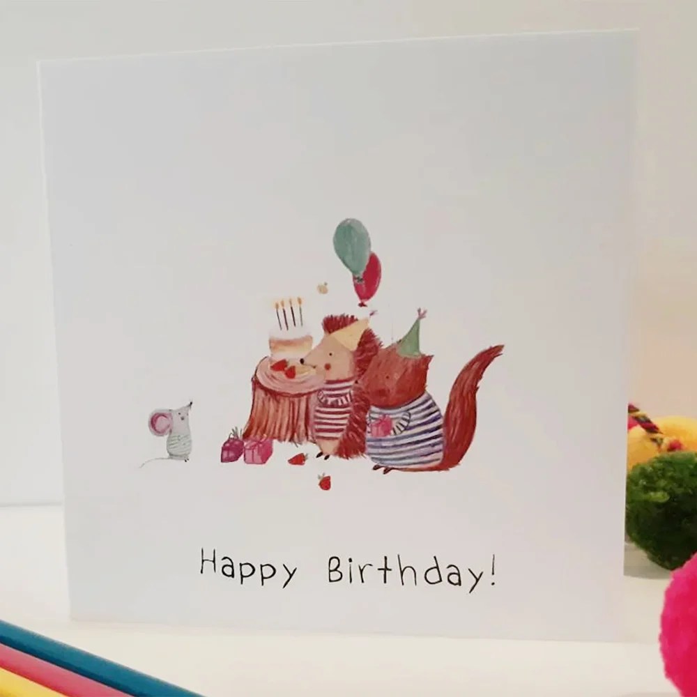 Greeting card - Birthday - Mouse Pear shaped studio