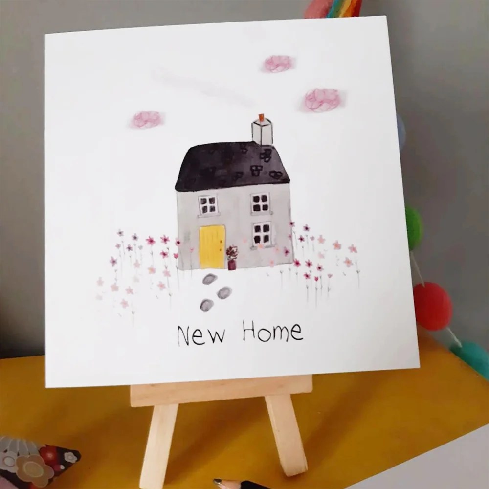Greeting card - New home - New home Pear shaped studio
