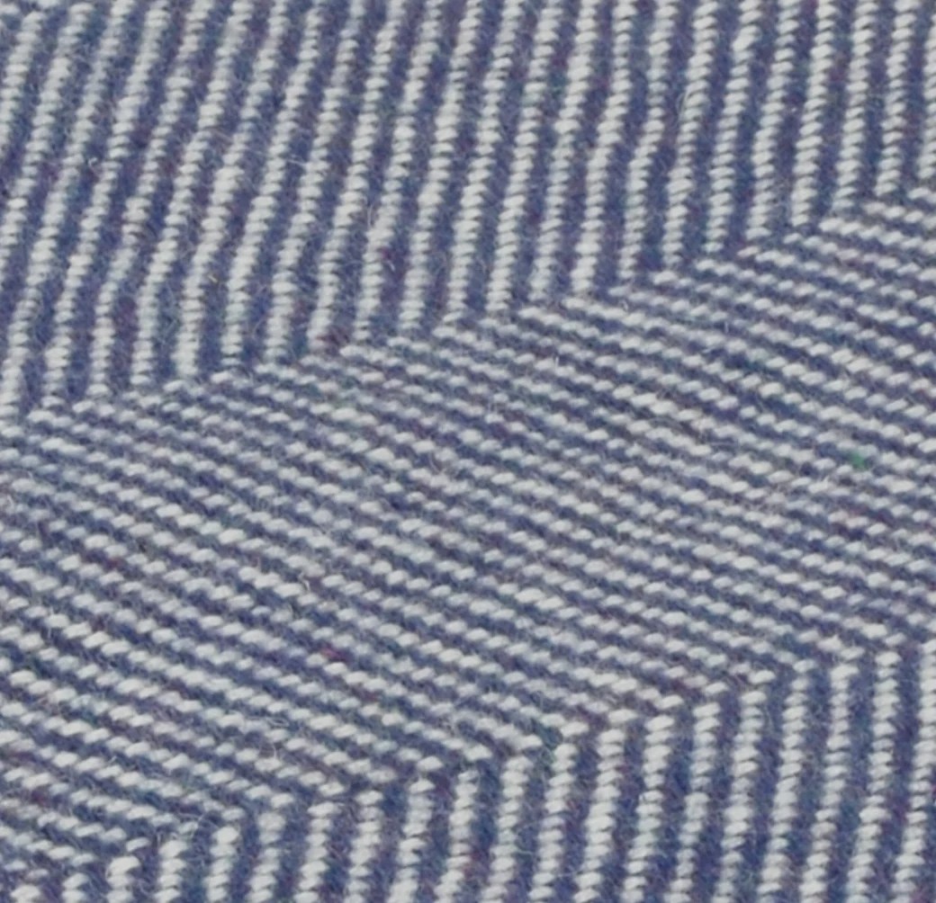 Herringbone patterned throws - Blackberry Kerry Woolen Mills