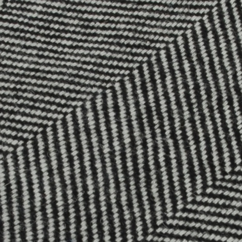 Herringbone patterned throws - Monochrome Kerry Woolen Mills