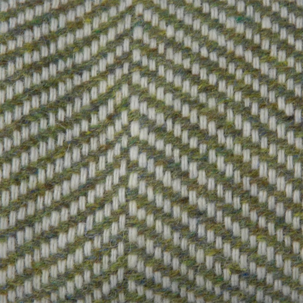 Herringbone patterned throws - Green Bushes Kerry Woolen Mills