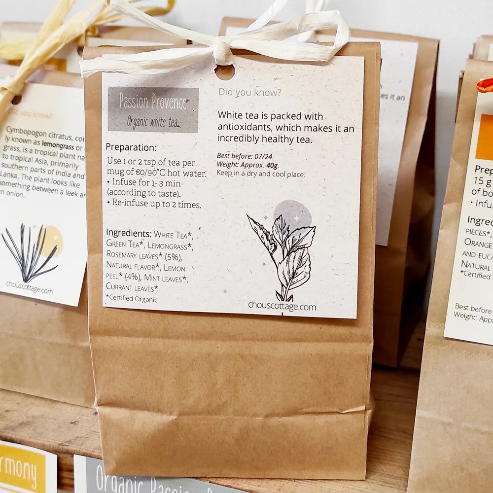 Organic Tea - Ready to offer - White Tea Passion Provence