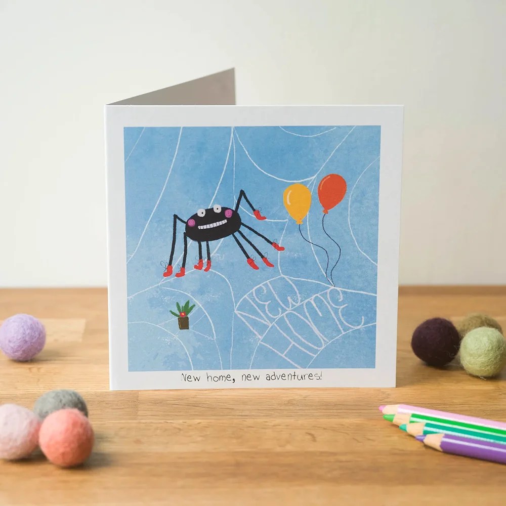 Greeting card - New home - New adventures Pear shaped studio