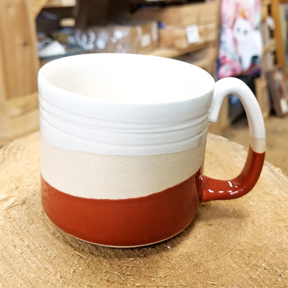 Pottery mug - Short, Red Woodford Pottery
