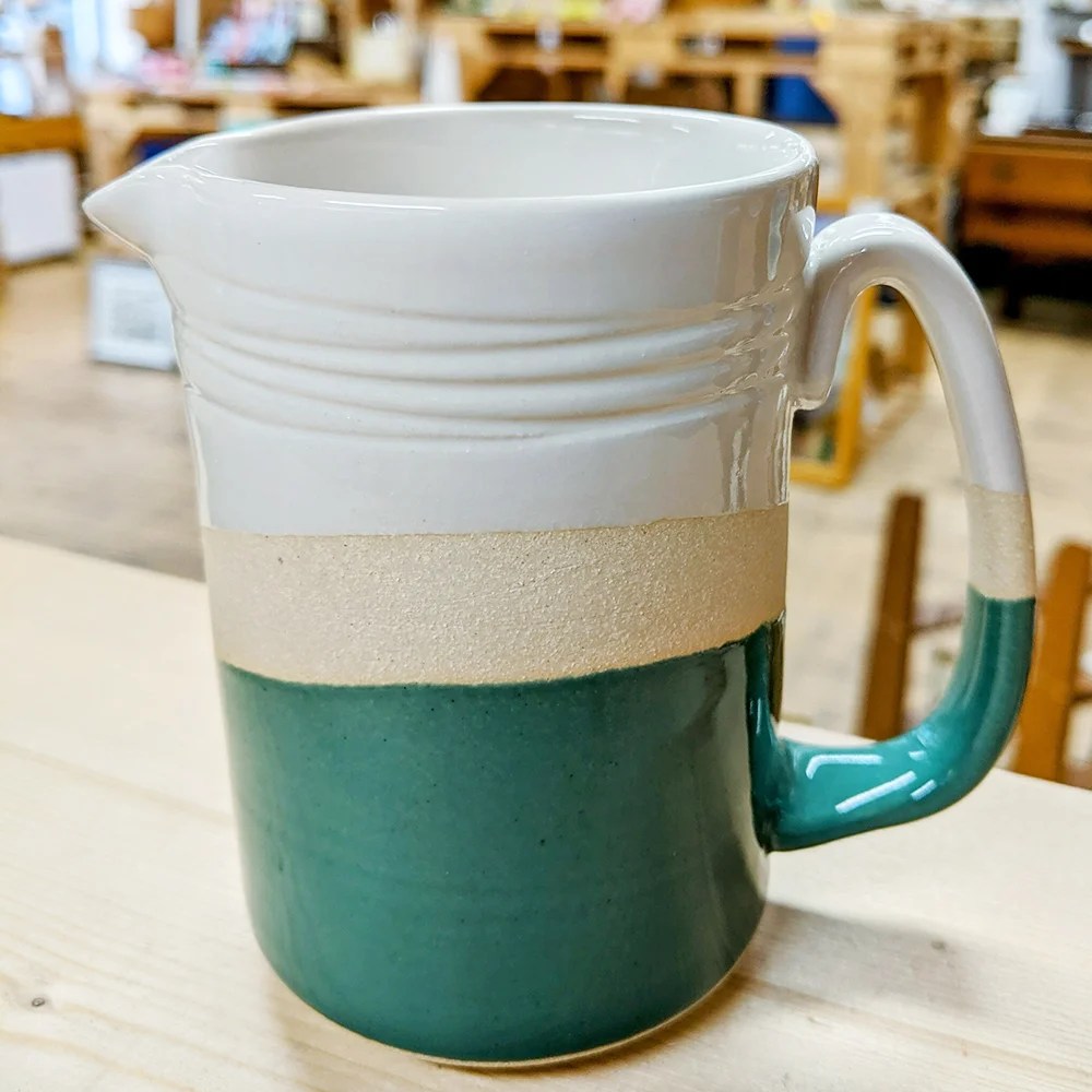Jug - Green, Small Woodford Pottery