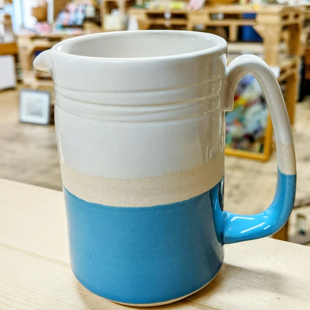 Jug - Blue, Small Woodford Pottery