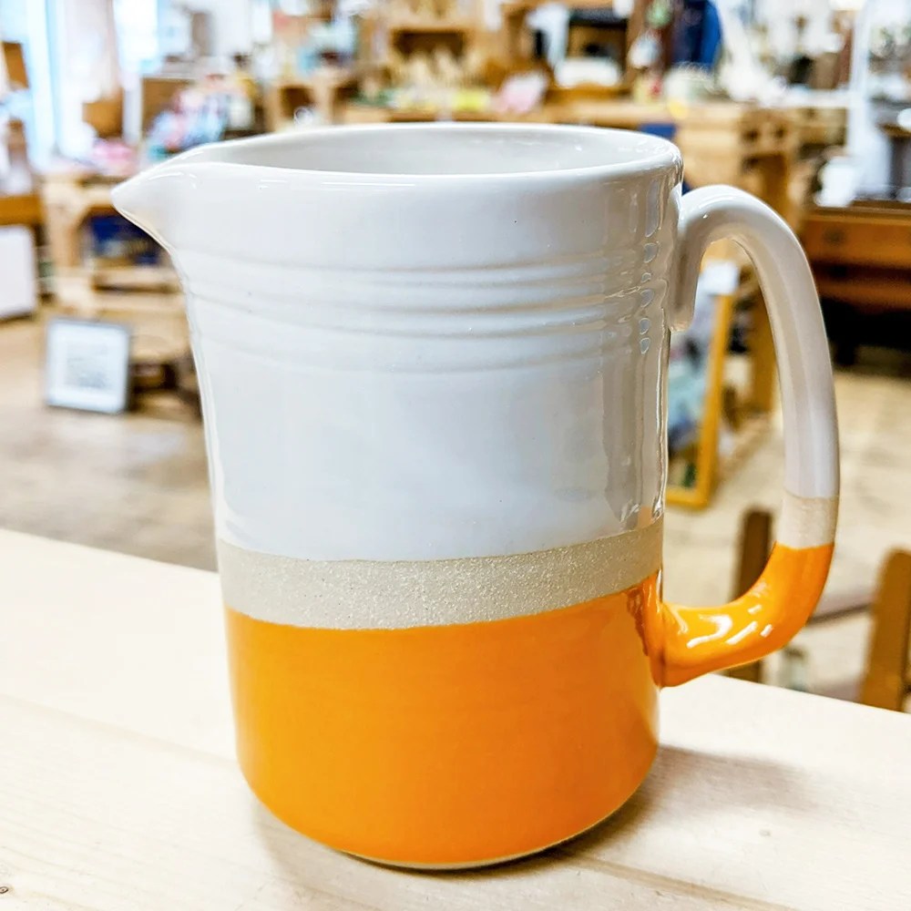 Jug - Orange, Small Woodford Pottery