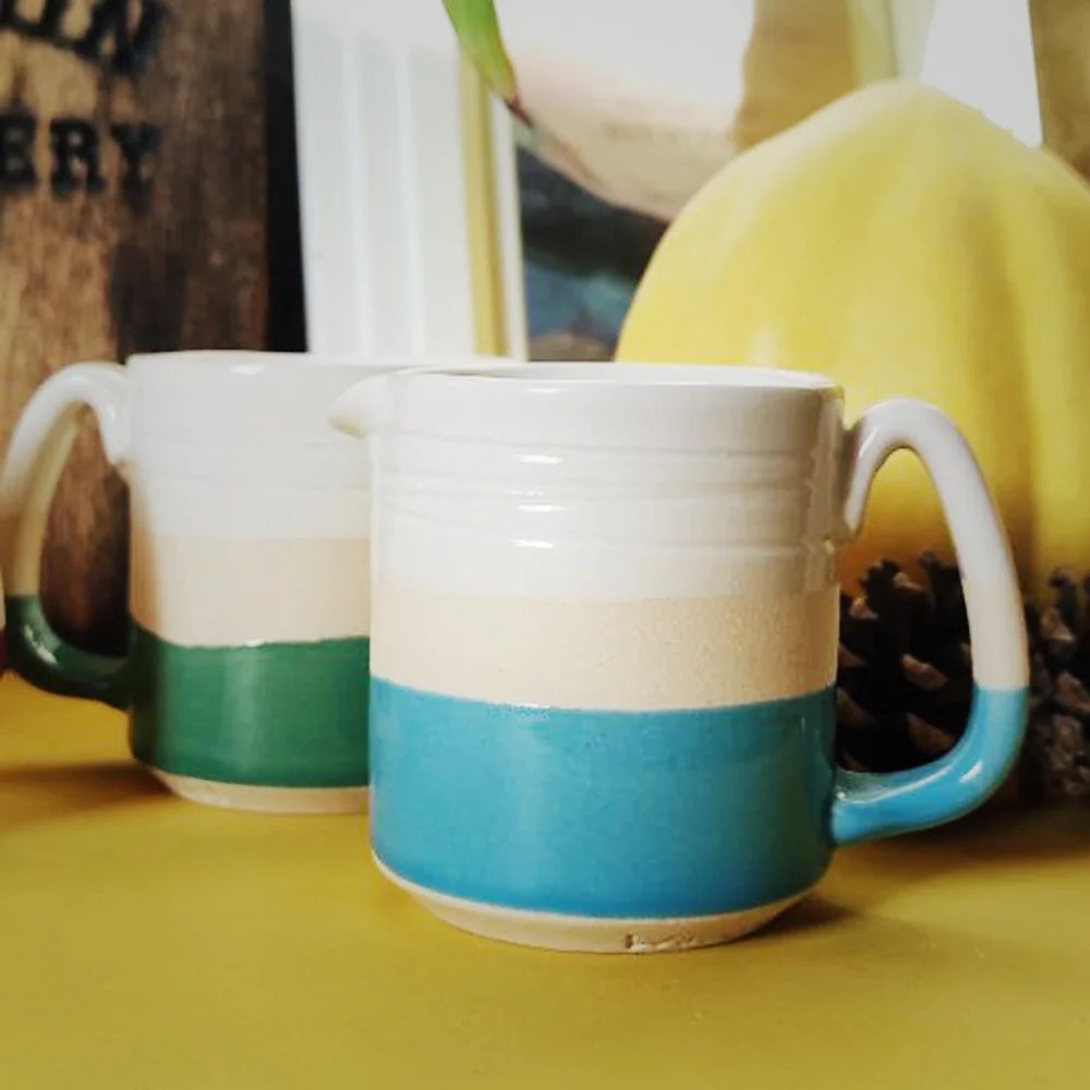 Jug - Pink, Jug cream Woodford Pottery