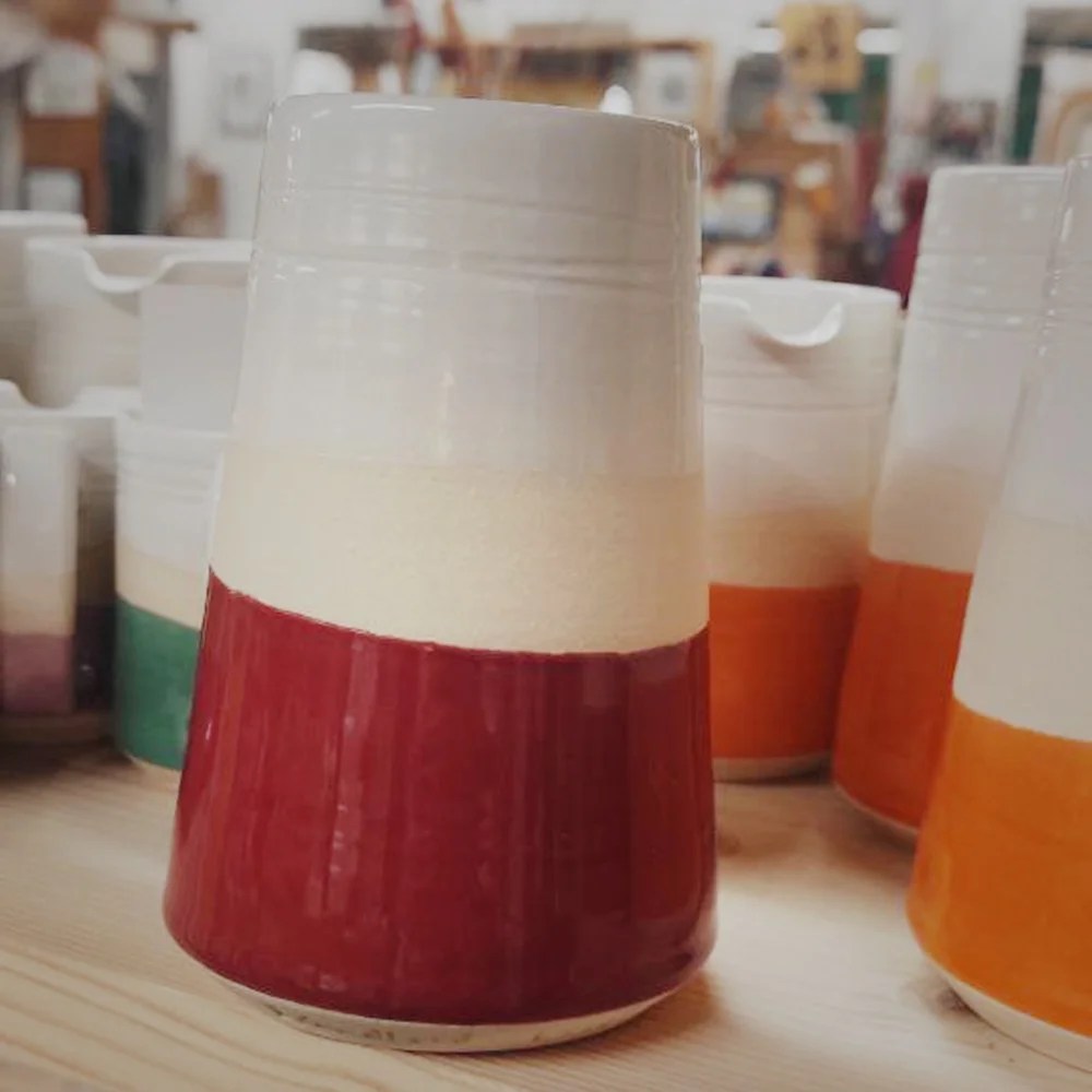 Conical vase - Red, Extra Small Woodford Pottery