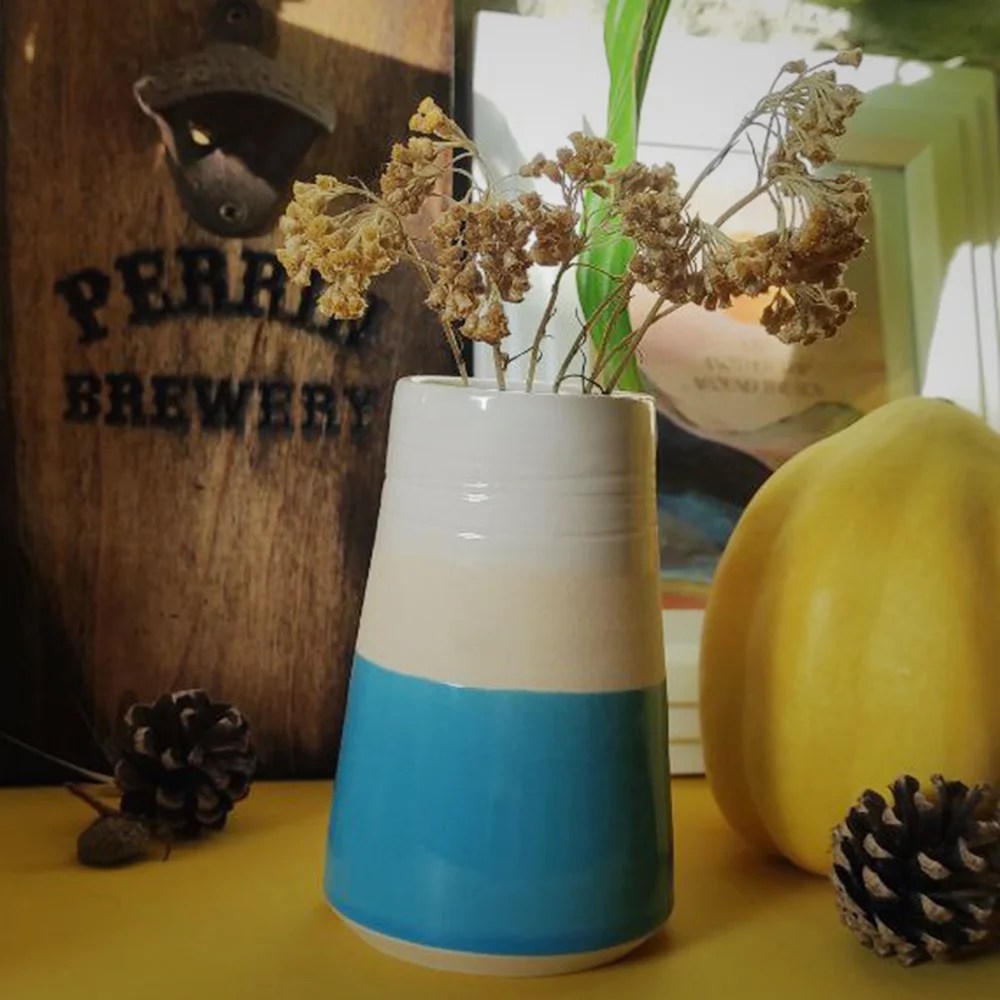 Conical vase - Blue, Extra Small Woodford Pottery