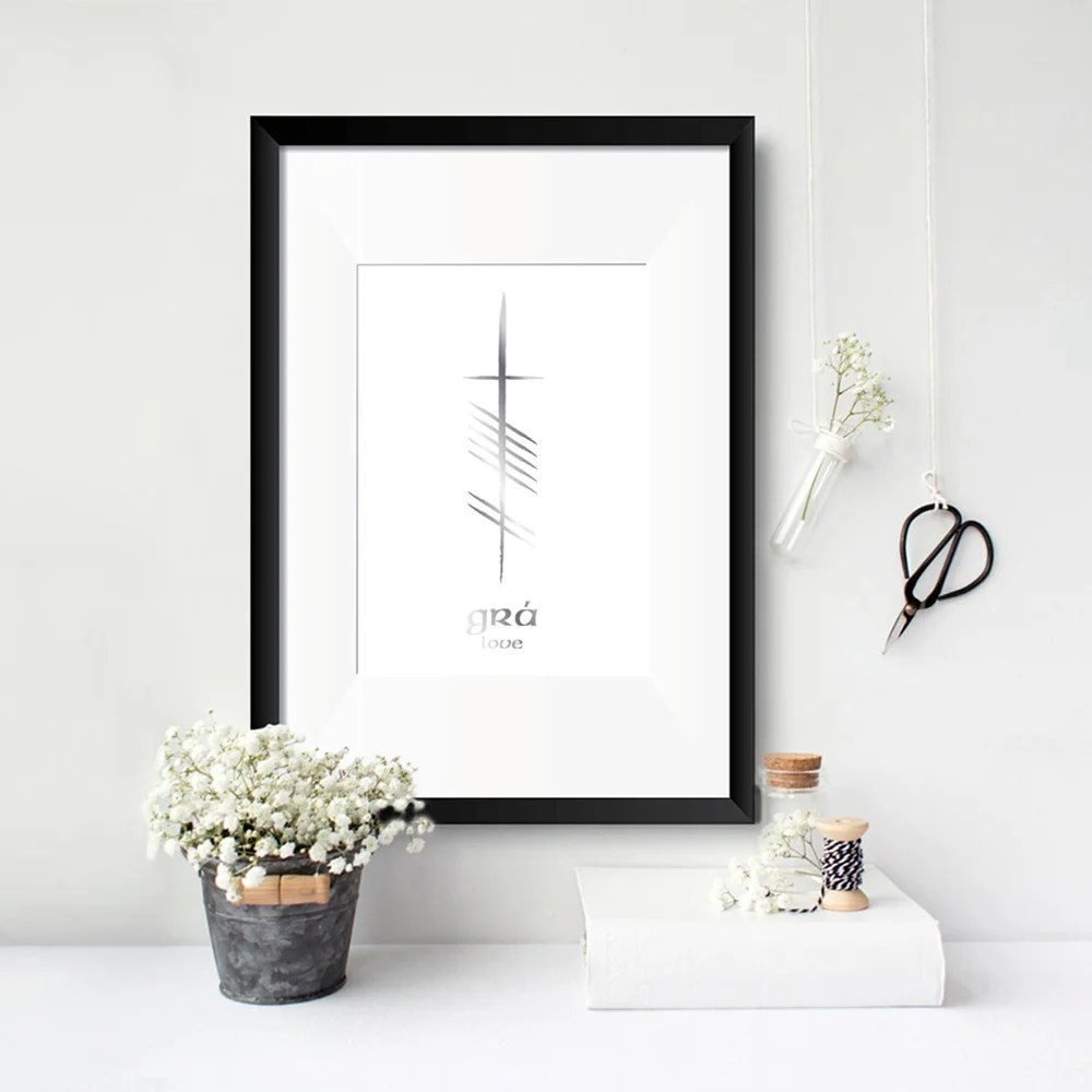 Ogham print Oregano Designs