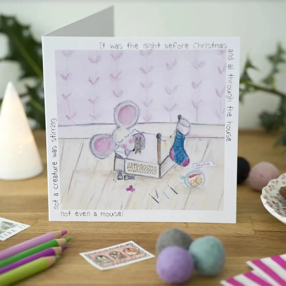 Greeting card - Christmas (Pear Shaped Studio) - It was the night