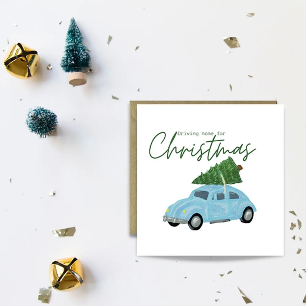 Sayers Christmas card - Driving home Sayers Studio