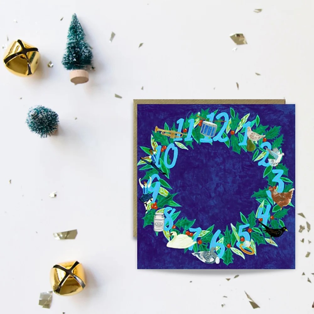 Sayers Christmas card - 12 days of Christmas Sayers Studio