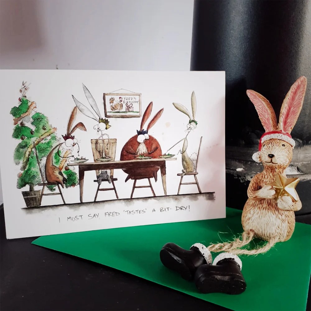Stun Bunz's Christmas cards - Fred's Birthday