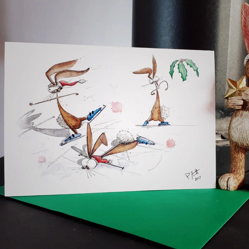 Stun Bunz's Christmas cards - Straight down