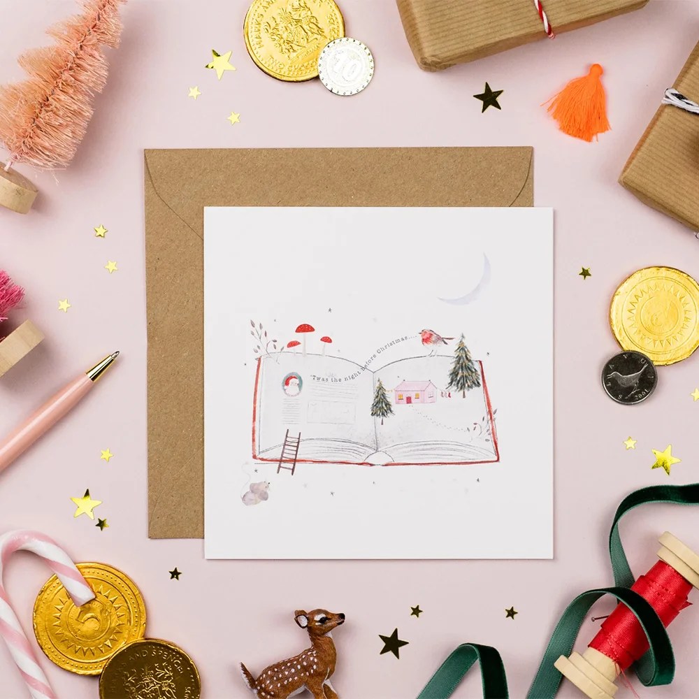 Christmas greeting cards - 'T' was the night Pickled Pom Pom