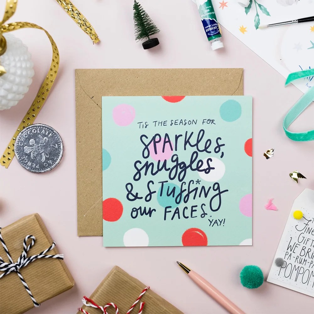 Christmas greeting cards - Sparkles Pickled Pom Pom