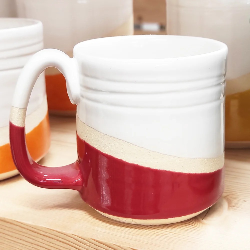 Pottery mug - Espresso, Red Woodford Pottery