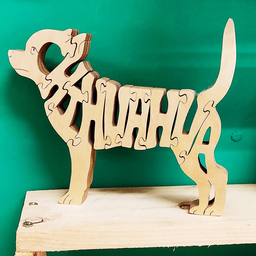 Wooden Jigsaw - Small dog - Chihuahua Tony's Toy's
