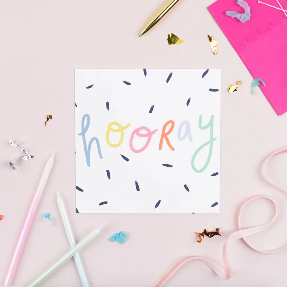 Greeting card - Hooray - Hooray Pickled Pom Pom