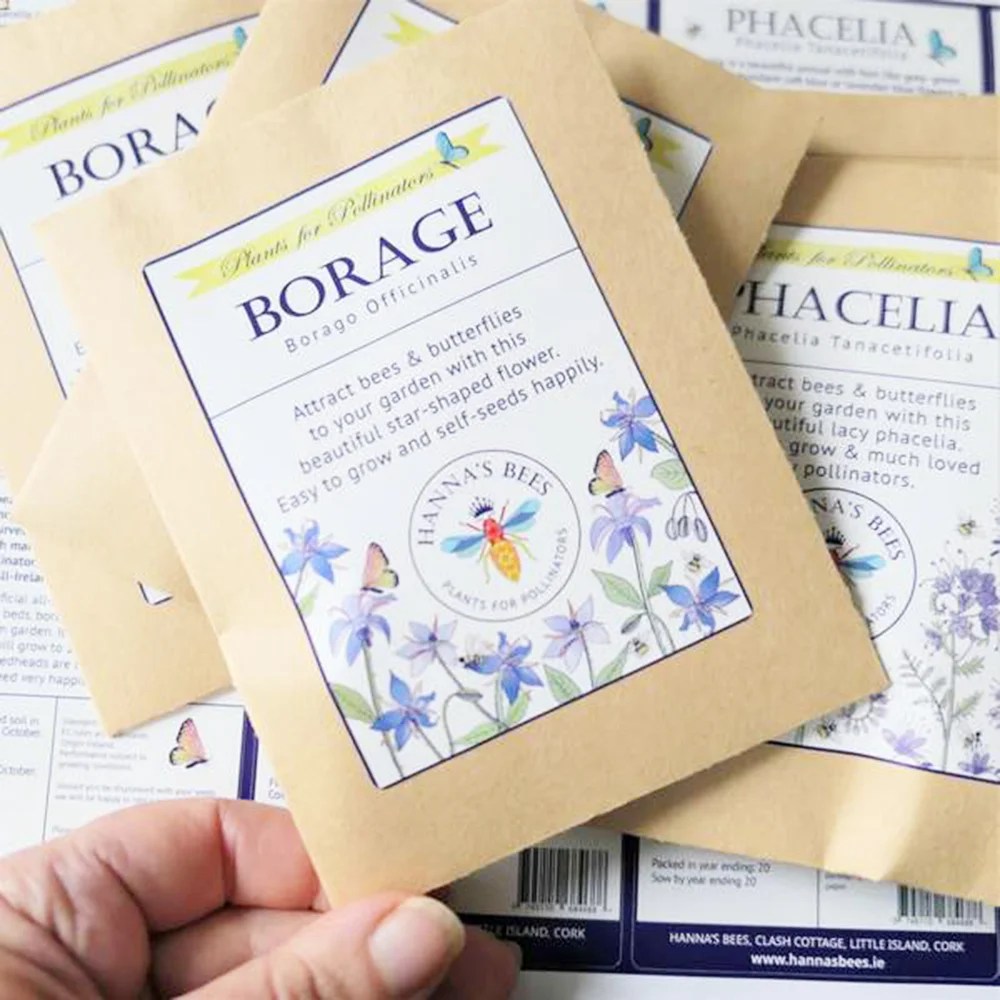 Plants for pollinators - Borage - 6g Hanna's bees