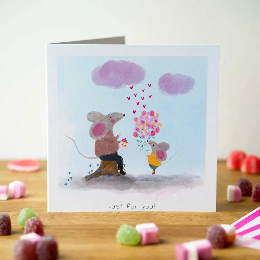 Greeting card - Love (Pear shaped studio) - Just for you