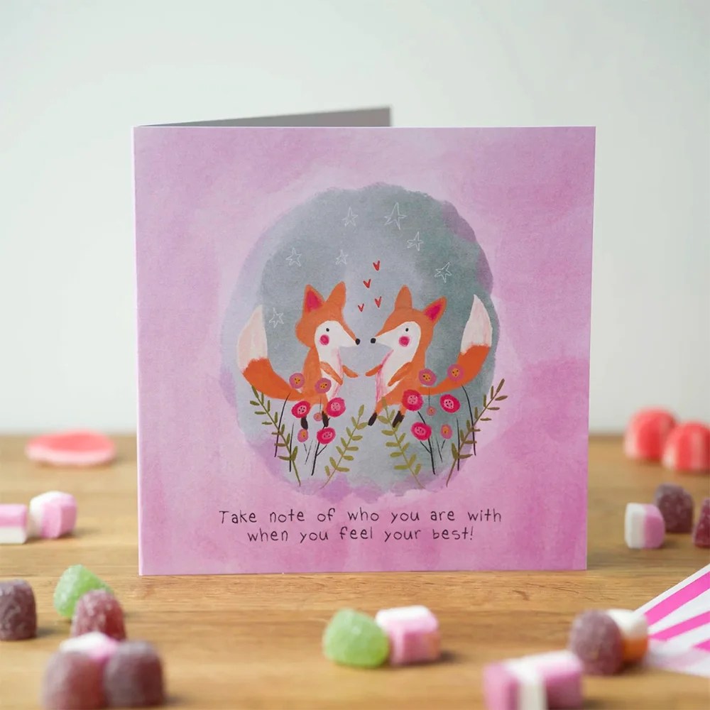 Greeting card - Love (Pear shaped studio) - When you feel your best
