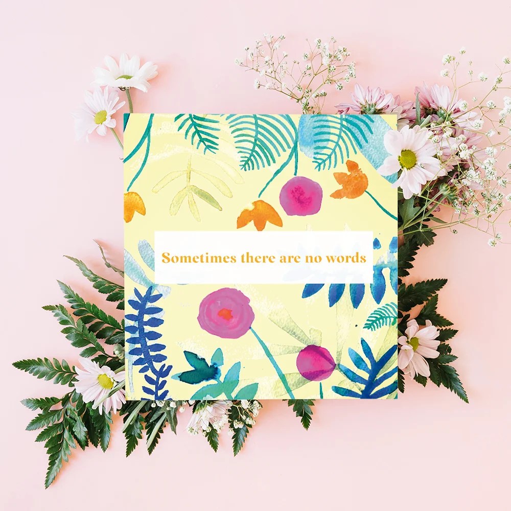 Sympathy greeting card - No words Tiny Studio