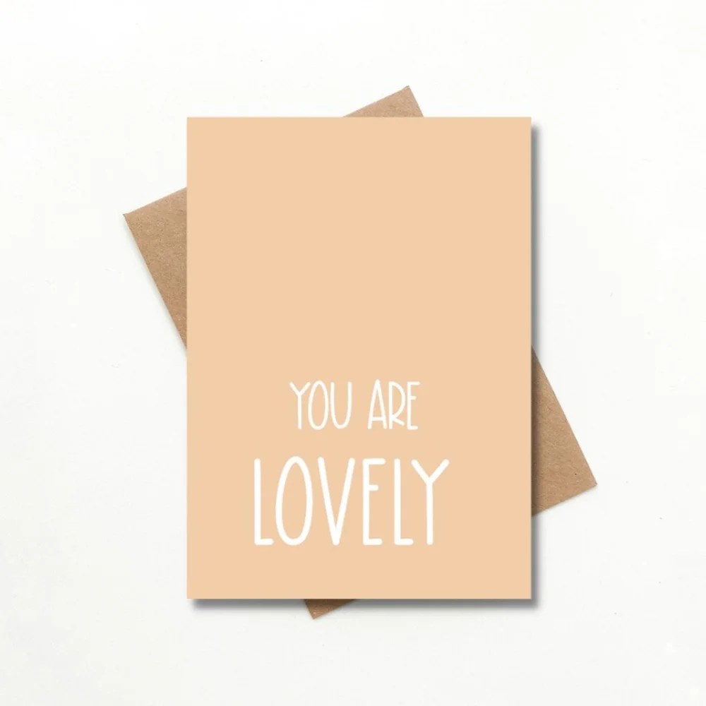 You are...greeting card - You are lovely Rudai Olla