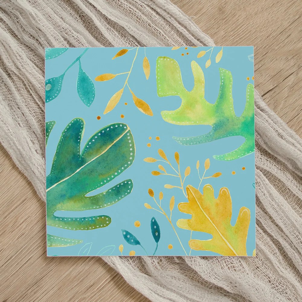 Greeting card - Dance with the sun - Dance with the leaves Tiny Studio