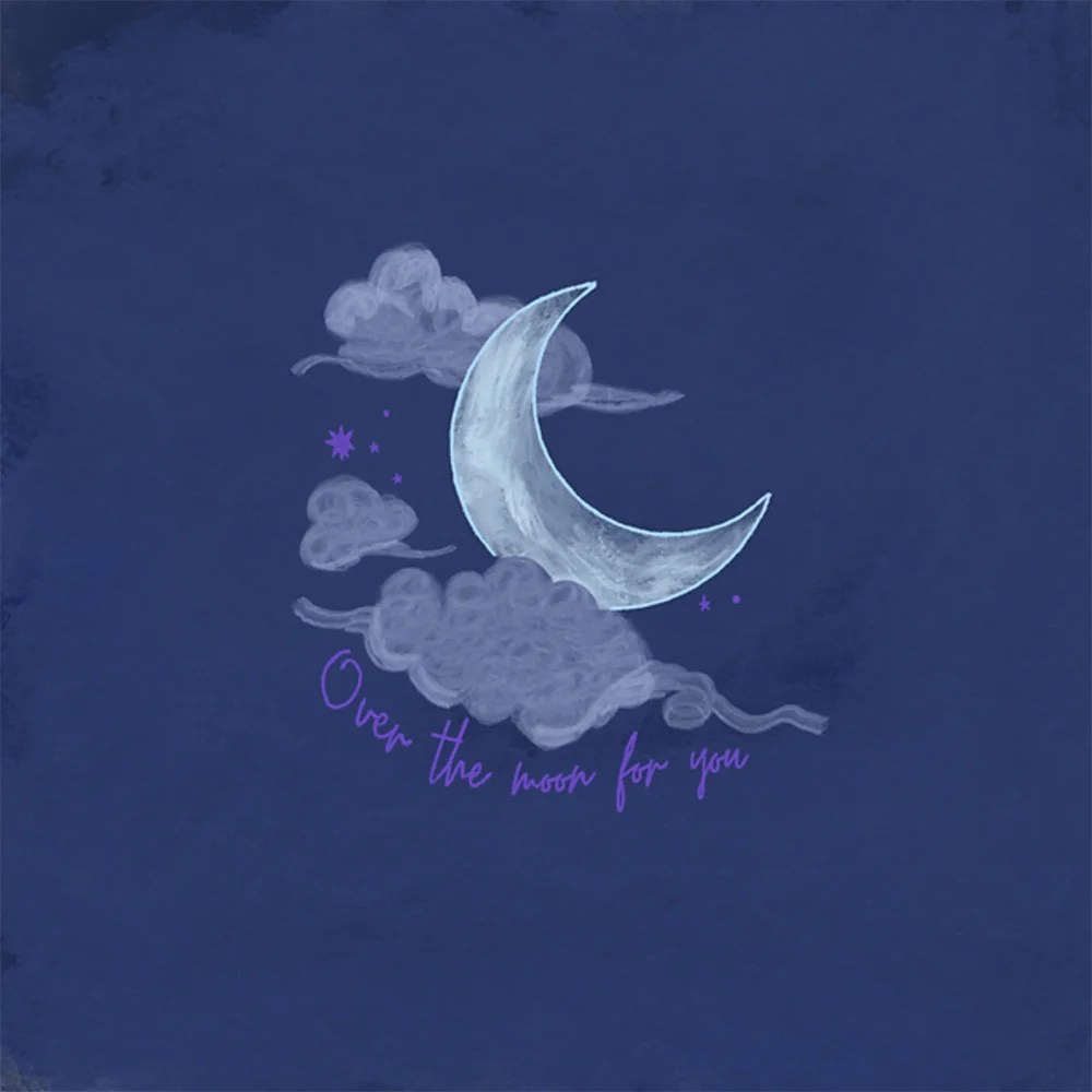 Love card - Sayers Studio - Over the moon