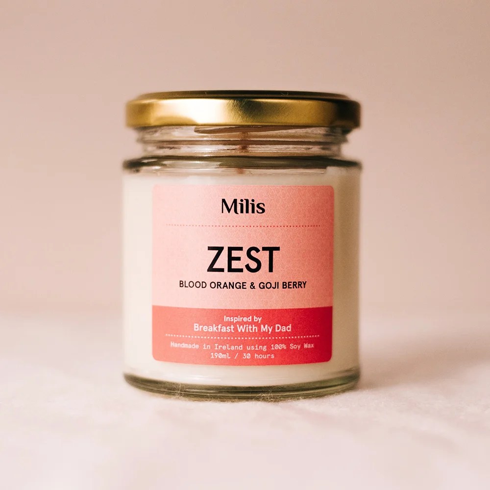 Milis Soy wax scented candle - Zest