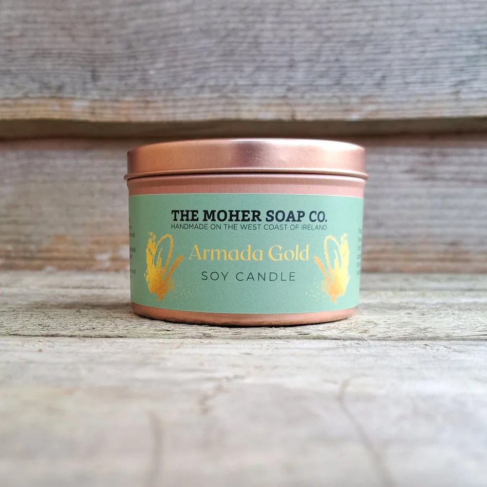 Candle by The Moher Soap - Armada Gold