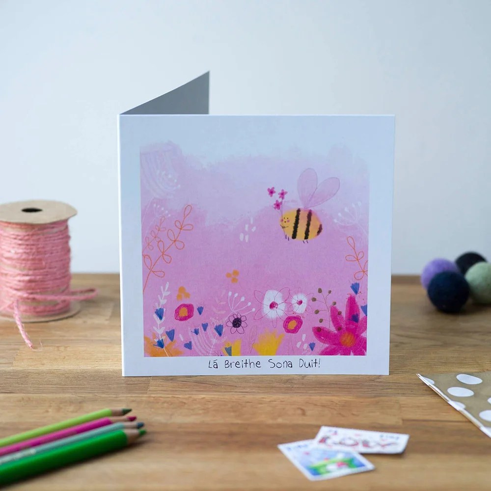 Irish birthday card Pear shaped studio