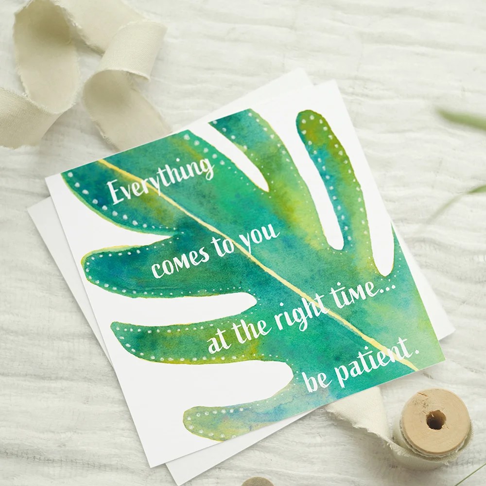 Greeting card - Everything comes Tiny Studio