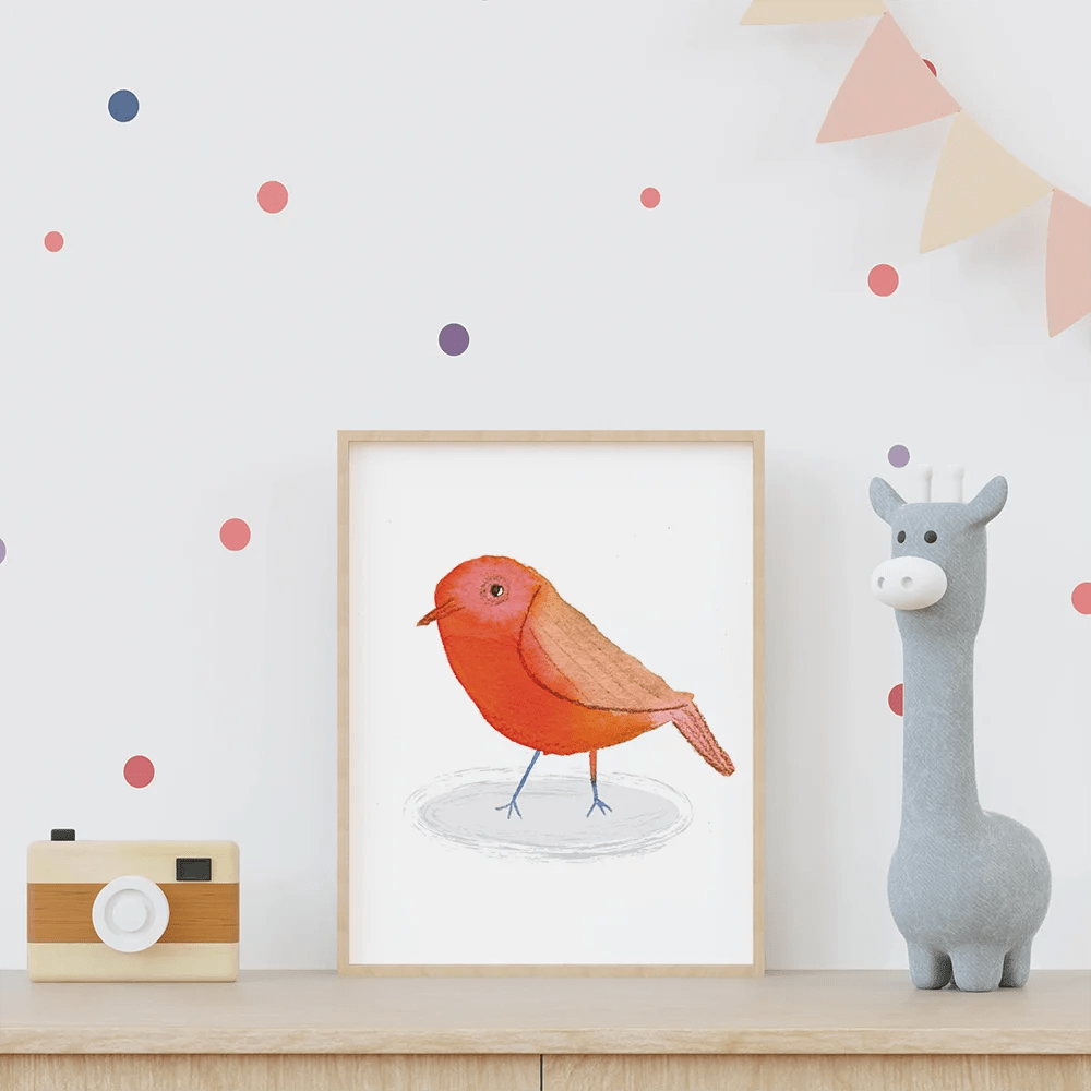 Bird A4 print - Robin Tiny Studio