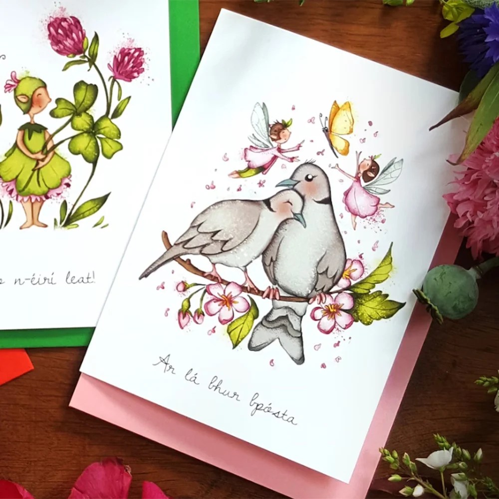 On your wedding day card Burren Flower Fairies