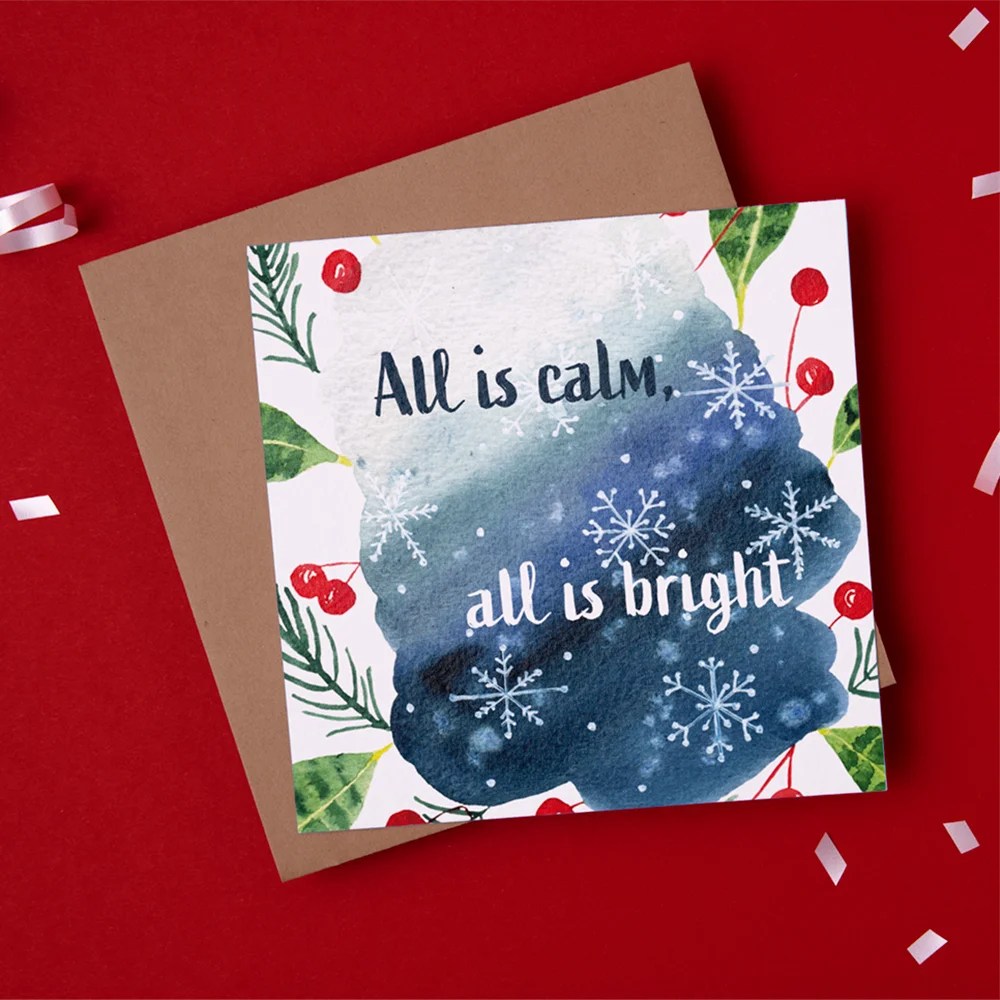 Christmas Greeting cards - Tiny Studio - All is calm