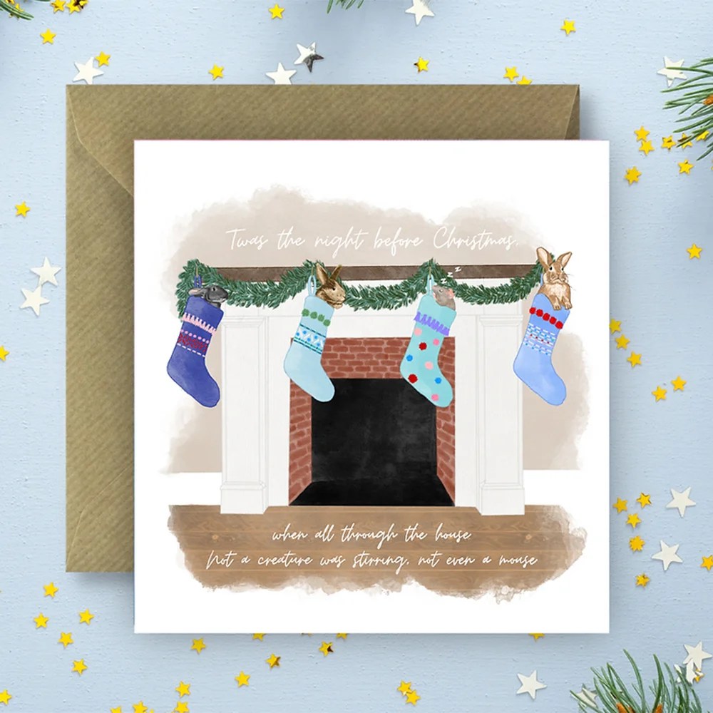 Sayers Christmas card - T'was the night before Christmas Sayers Studio