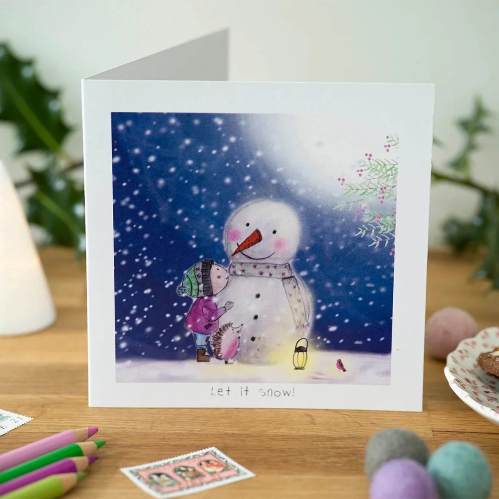 Greeting card - Christmas (Pear Shaped Studio) - Let it snow